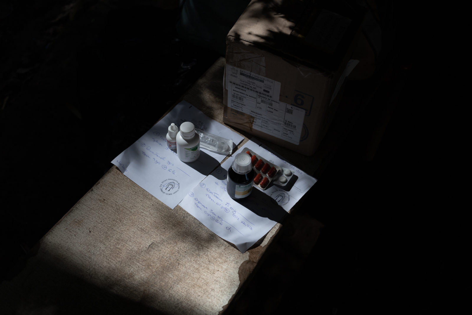 A photo of several medications on a table
