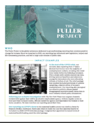 About The Fuller Project